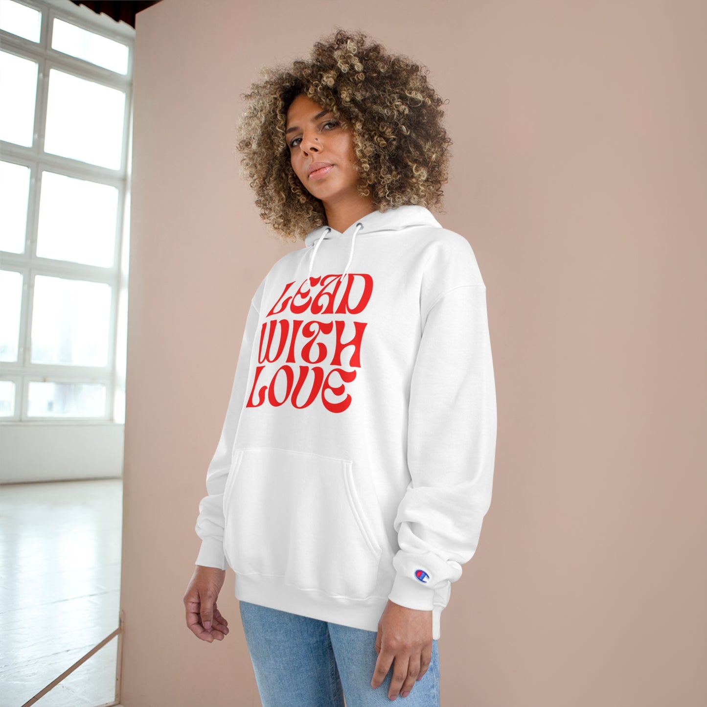 Lead With Love Champion Hoodie