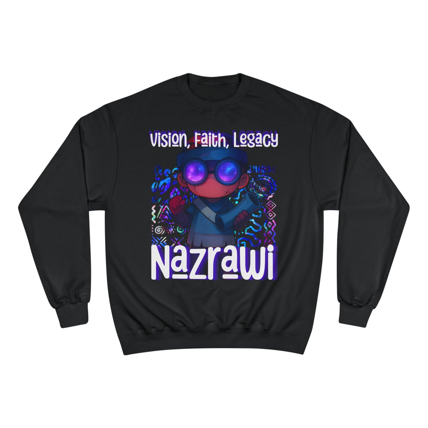 Vision, Faith, Legacy Champion Sweatshirt for Motivational Fashion, Casual Wear, Unique Gift, Cozy Layering, Everyday Comfort