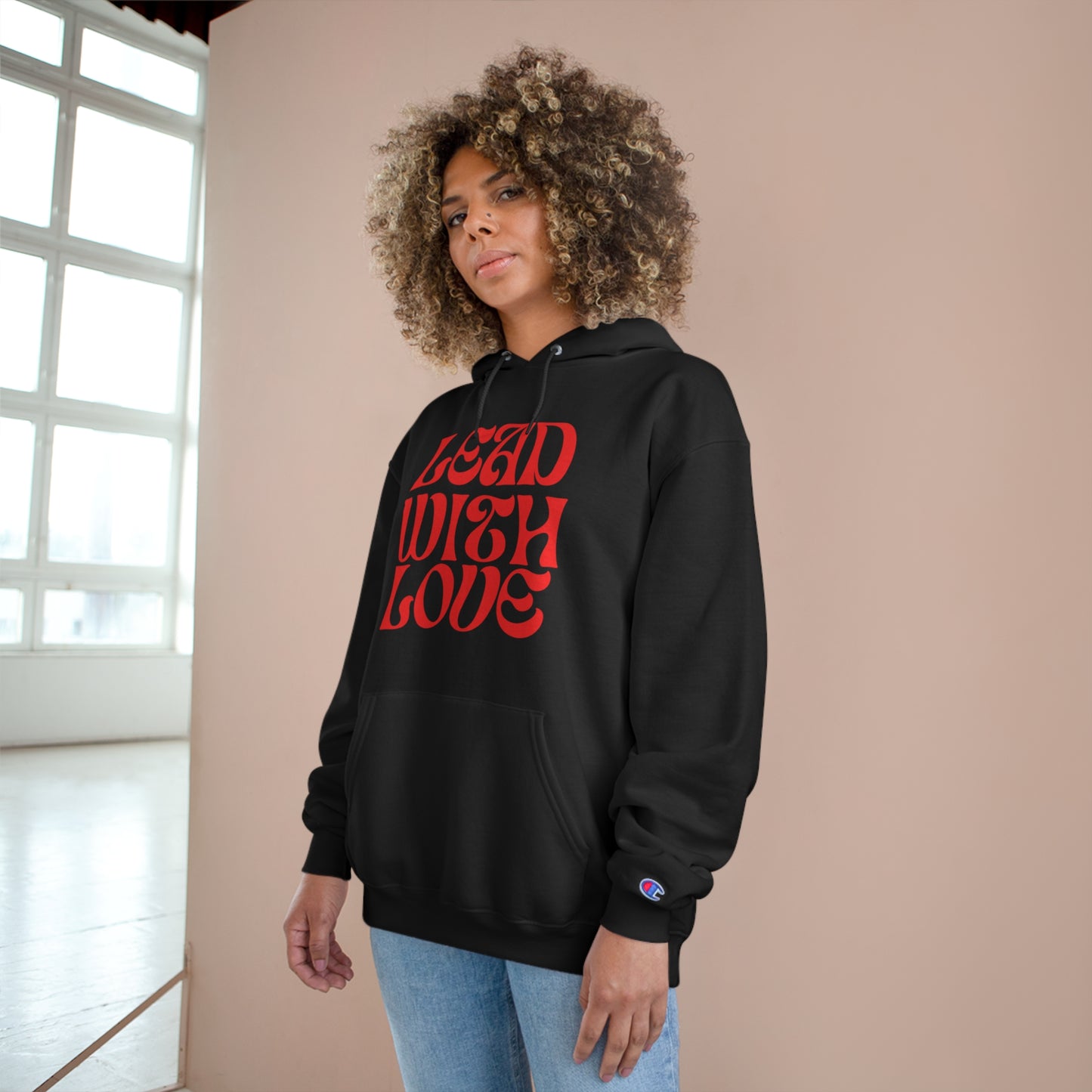 Lead With Love Champion Hoodie