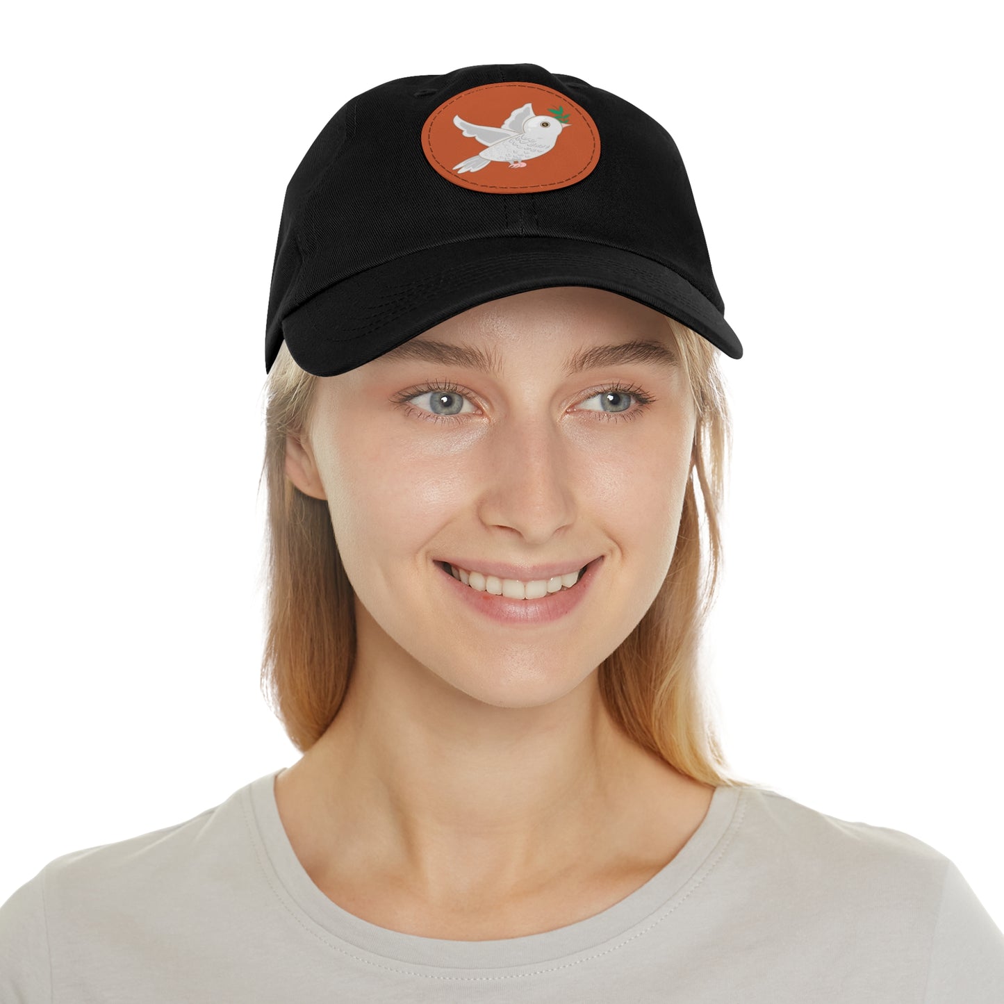 Ruach The Dove Dad Hat with Leather Patch (Round)